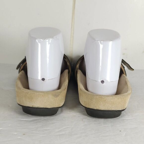 Spring Step L'artiste Women's EU40 US9-9,5 Black Leather One Strap Slide Sandals - Picture 9 of 13